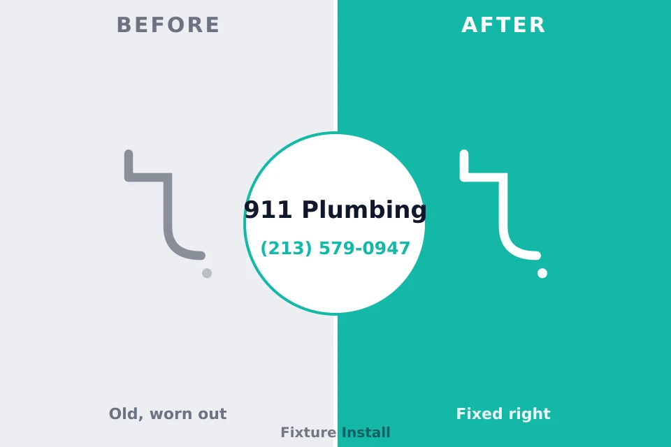 Before and after: plumbing company Silver Spring, MD